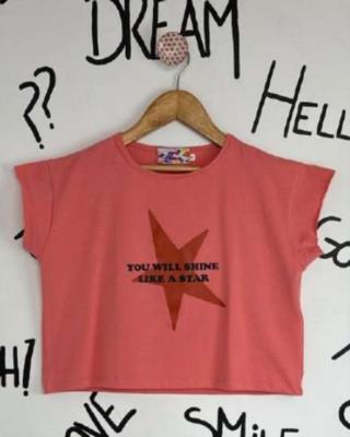 Camiseta Mon Petit Teens 24VT468 coral estrella